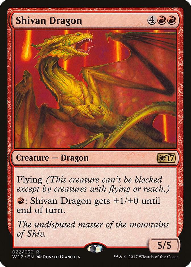 Shivan Dragon [Welcome Deck 2017] 22