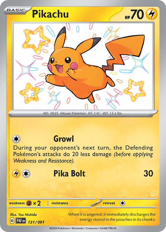 Pikachu - 131/91 Paldean Fates