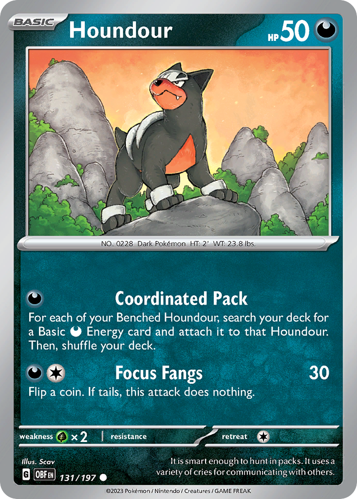 Houndour - 131/197 Obsidian Flames