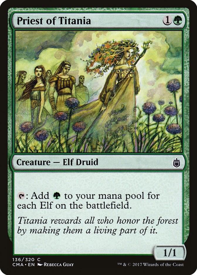 Priest of Titania [Commander Anthology] 136