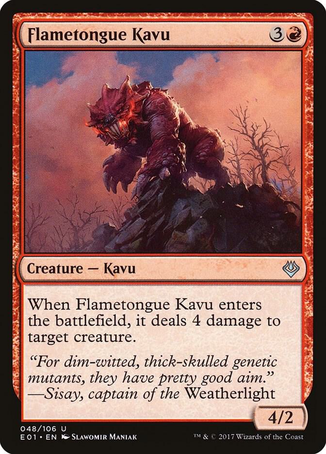 Flametongue Kavu [Archenemy: Nicol Bolas] 48