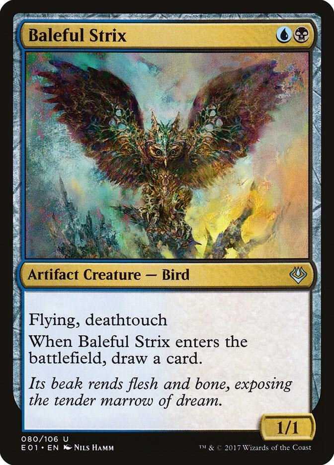 Baleful Strix [Archenemy: Nicol Bolas] 80