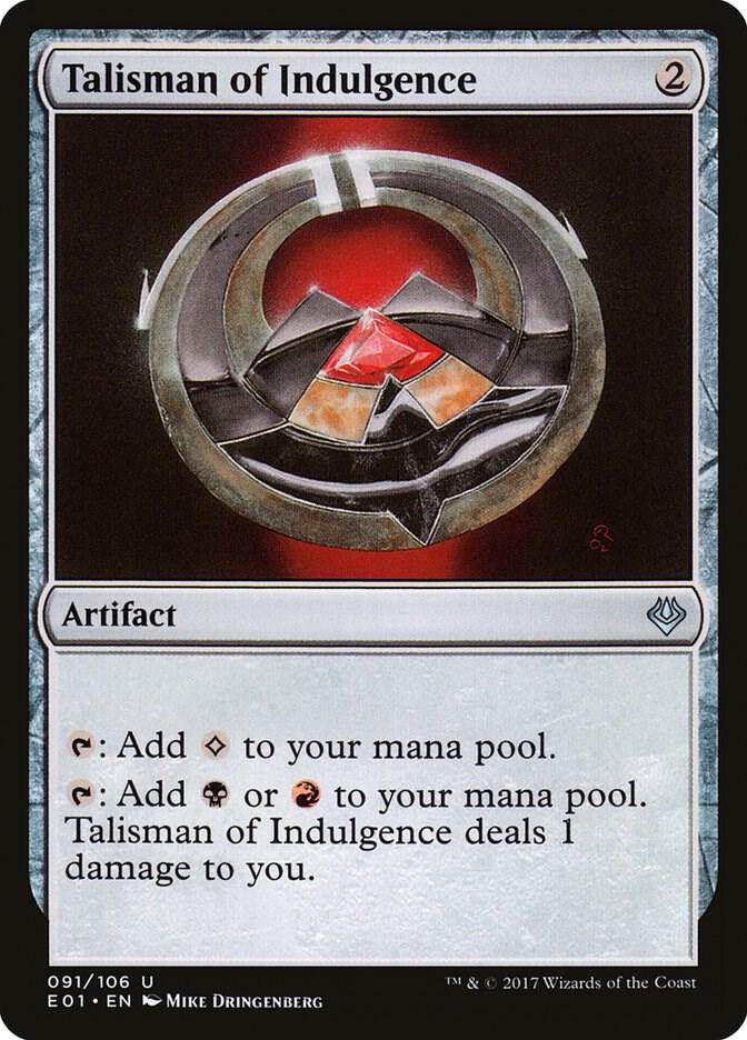 Talisman of Indulgence [Archenemy: Nicol Bolas] 91