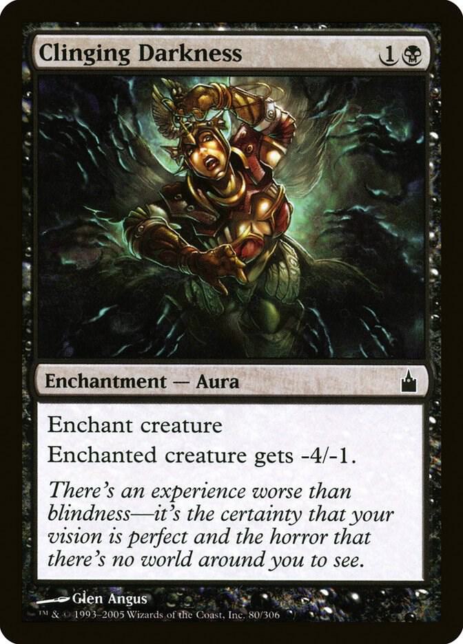 Clinging Darkness [Ravnica: City of Guilds] 80