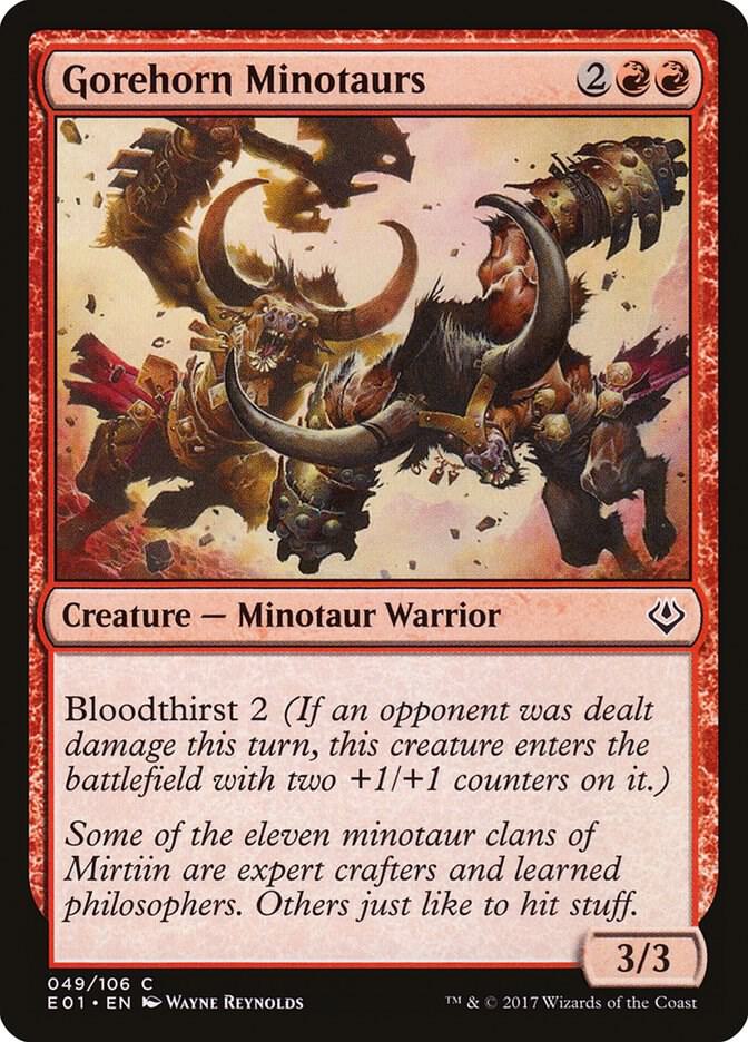 Gorehorn Minotaurs [Archenemy: Nicol Bolas] 49