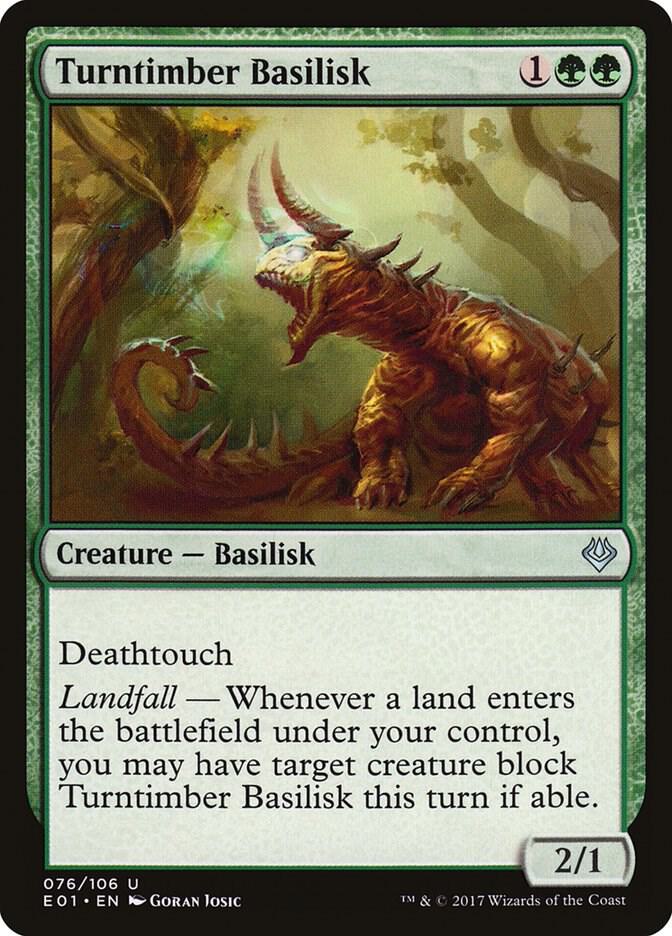 Turntimber Basilisk [Archenemy: Nicol Bolas] 76