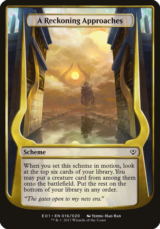A Reckoning Approaches (Archenemy: Nicol Bolas) [Oversize Cards] 16