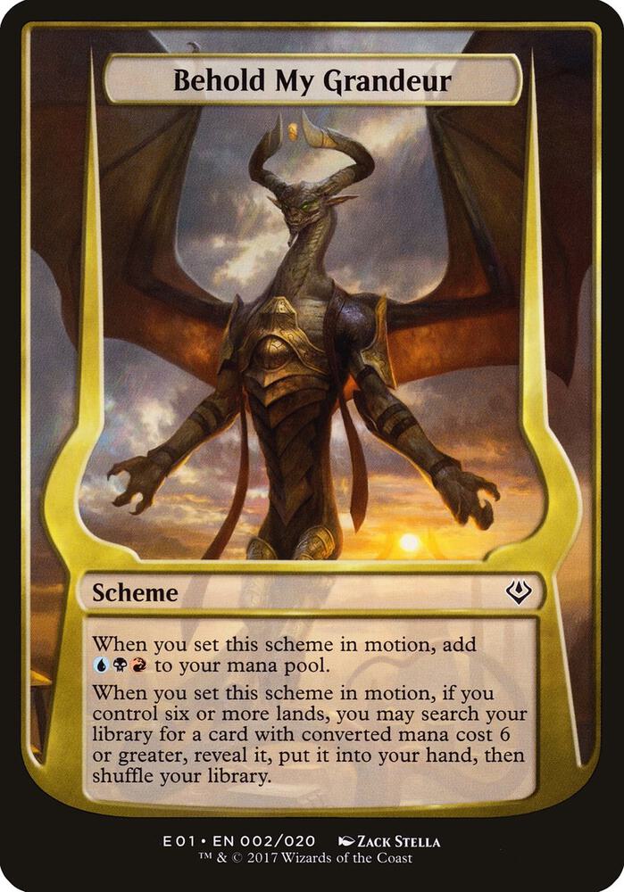 Behold My Grandeur (Archenemy: Nicol Bolas) [Oversize Cards] 2