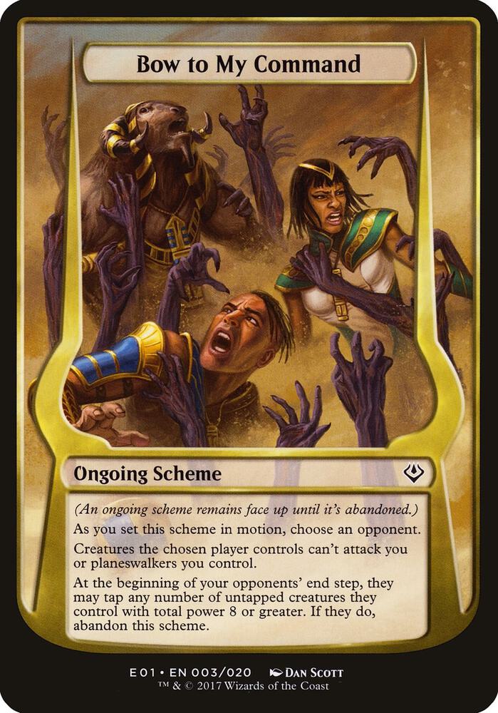 Bow to My Command (Archenemy: Nicol Bolas) [Oversize Cards] 3