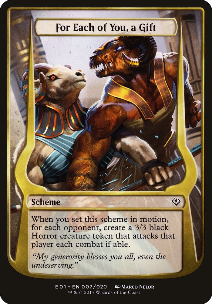 For Each of You, a Gift (Archenemy: Nicol Bolas) [Oversize Cards] 7