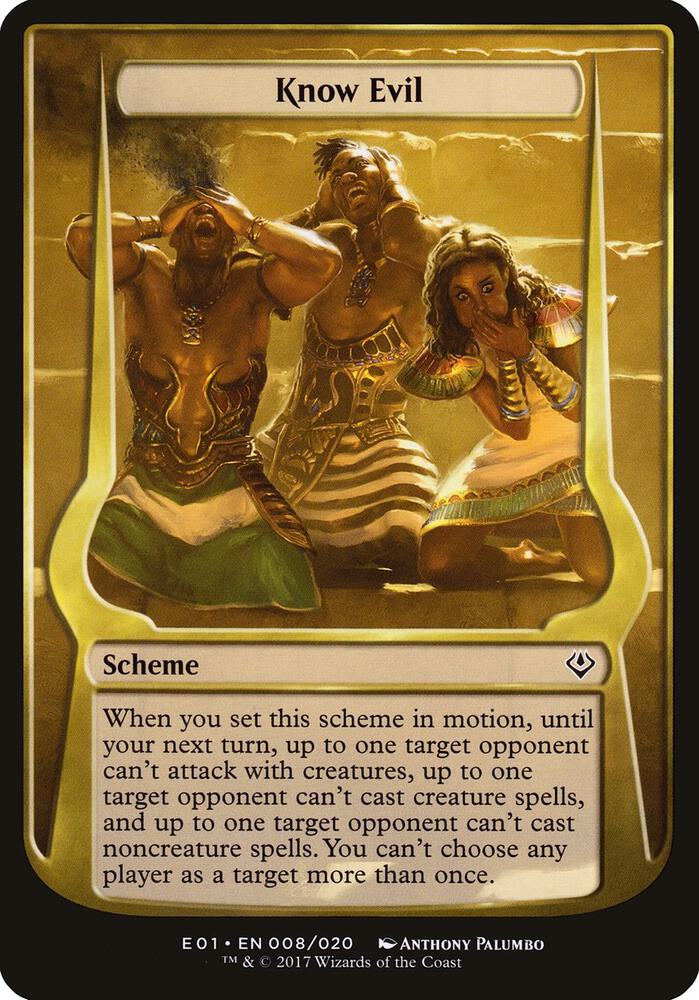 Know Evil (Archenemy: Nicol Bolas) [Oversize Cards] 8