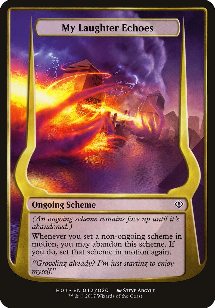 My Laughter Echoes (Archenemy: Nicol Bolas) [Oversize Cards] 12
