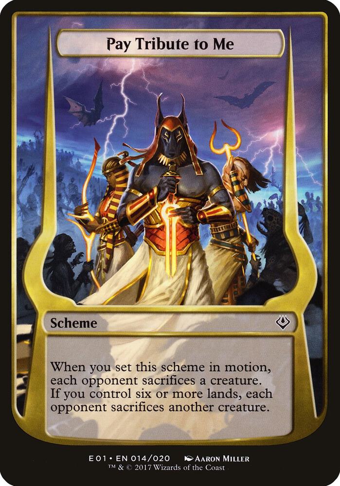 Pay Tribute to Me (Archenemy: Nicol Bolas) [Oversize Cards] 14