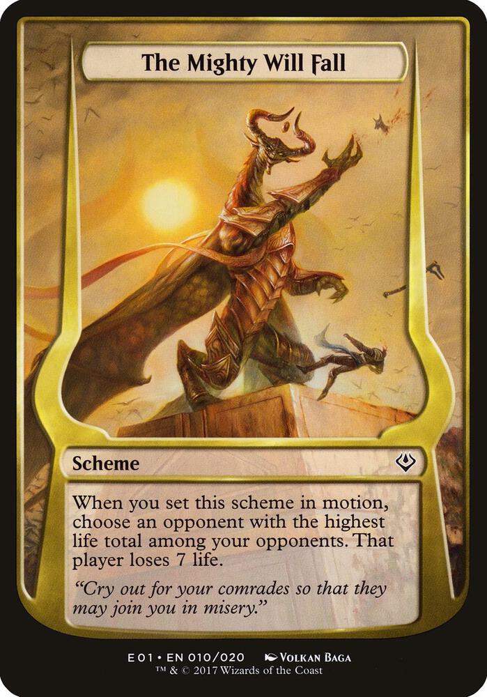 The Mighty Will Fall (Archenemy: Nicol Bolas) [Oversize Cards] 15