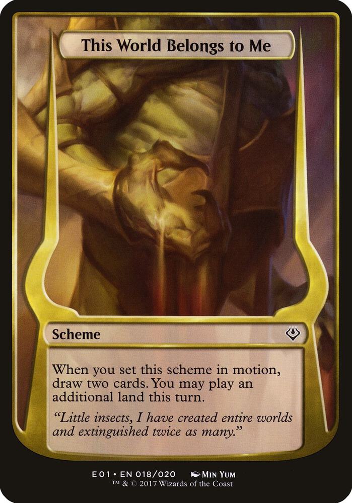 This World Belongs to Me (Archenemy: Nicol Bolas) [Oversize Cards] 18
