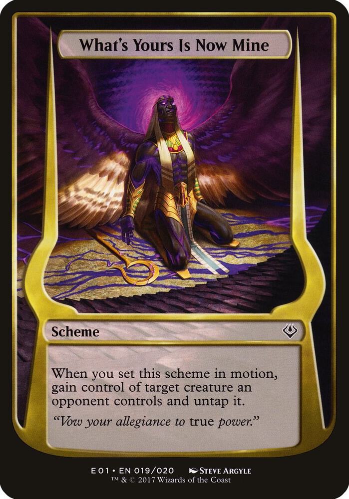 What's Yours Is Now Mine (Archenemy: Nicol Bolas) [Oversize Cards] 19