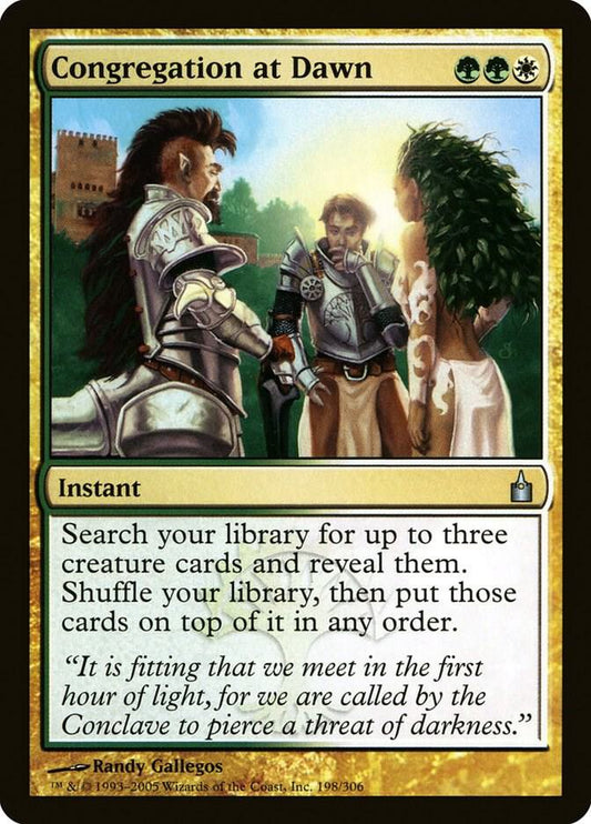 Congregation at Dawn [Ravnica: City of Guilds] 198