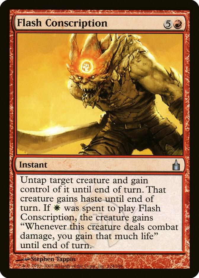 Flash Conscription [Ravnica: City of Guilds] 124