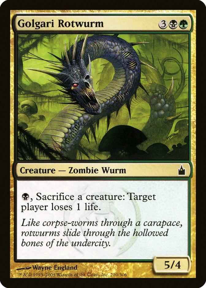 Golgari Rotwurm [Ravnica: City of Guilds] 210