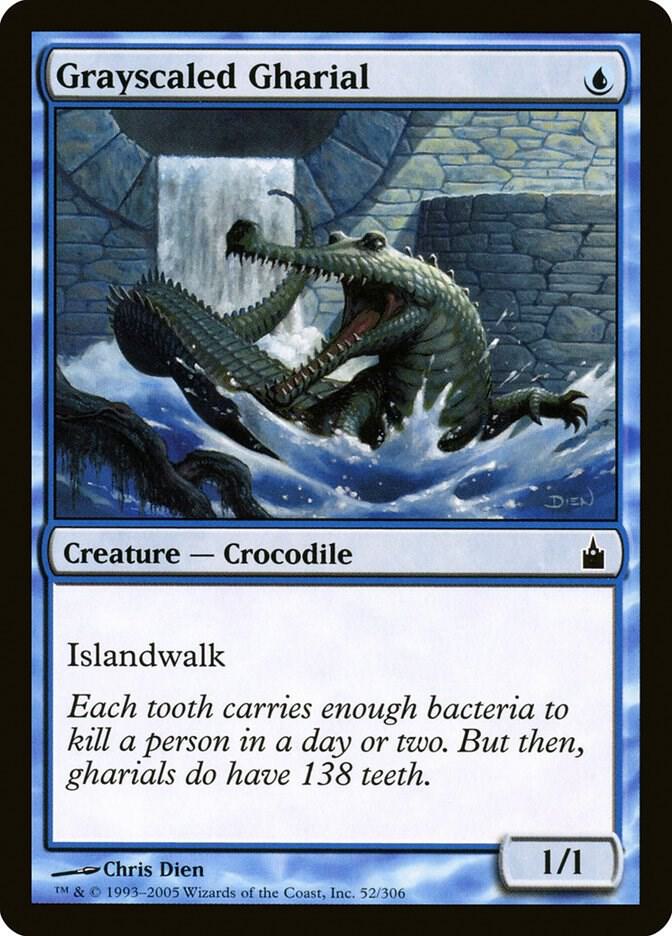 Grayscaled Gharial [Ravnica: City of Guilds] 52