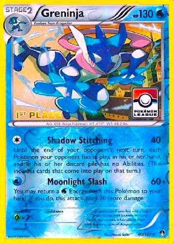 Greninja - 40/122 (Pokemon League) [1st Place] [League & Championship Cards] 040/122