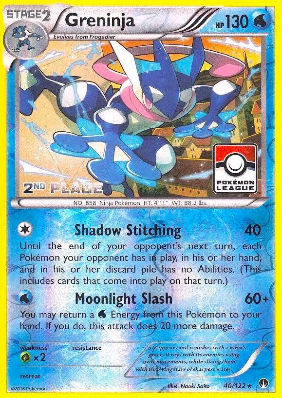 Greninja - 40/122 (League) [2nd Place] [League & Championship Cards] 040/122