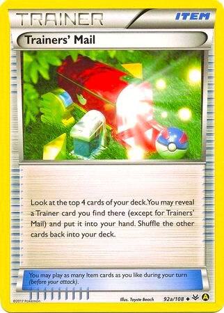 Trainers' Mail - 92a/108 (Non-Holo) [Alternate Art Promos] 092a/108