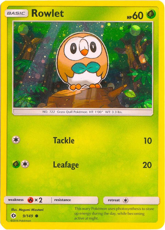 Rowlet - 9/149 (Cosmos Holo) [Miscellaneous Cards & Products] 009/149