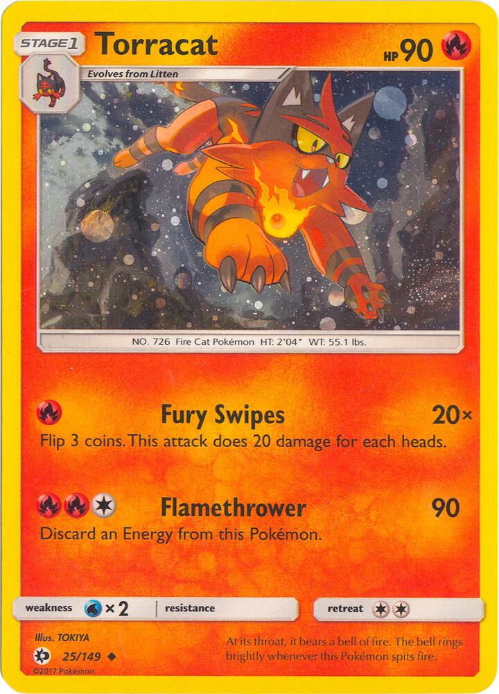 Torracat - 25/149 (Cosmos Holo) [League & Championship Cards] 025/149