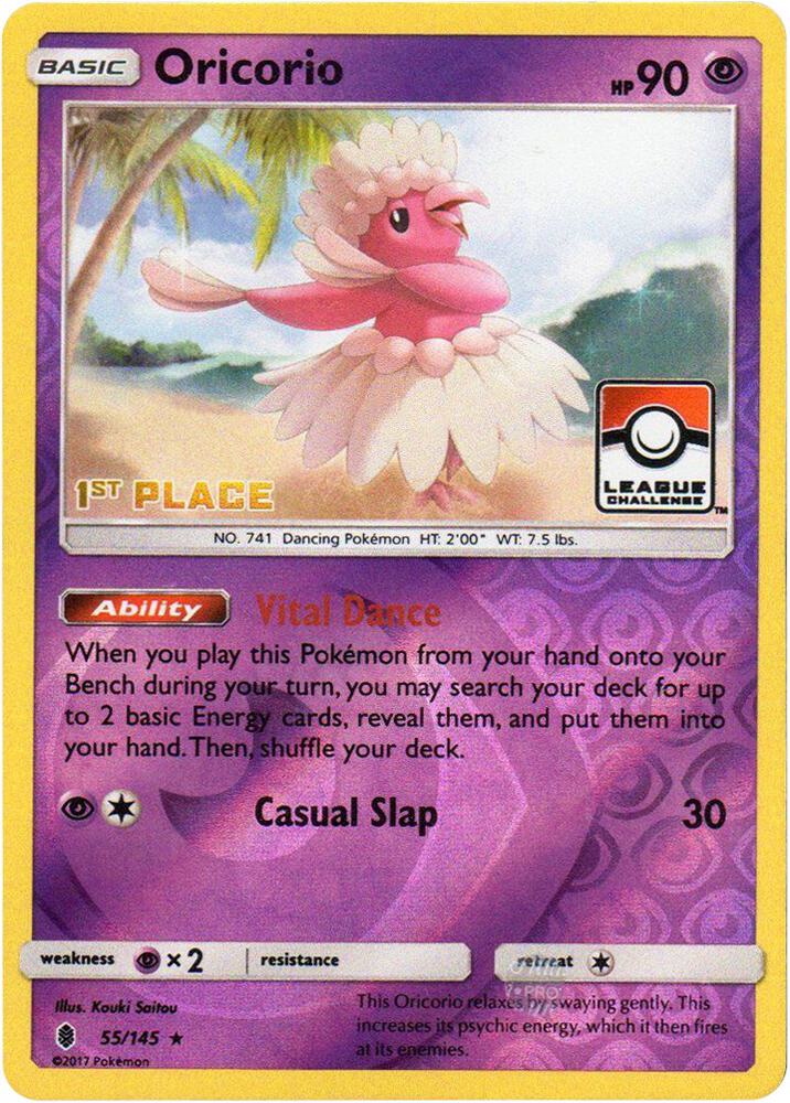 Oricorio - 55/145 (League Challenge) [1st Place] [League & Championship Cards] 055/145