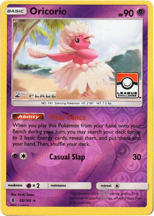 Oricorio - 55/145 (League Challenge) [2nd Place] [League & Championship Cards] 055/145