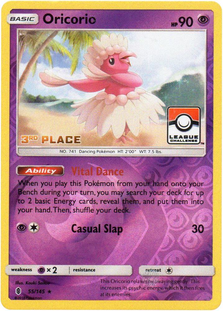 Oricorio - 55/145 (League Challenge) [3rd Place] [League & Championship Cards] 055/145