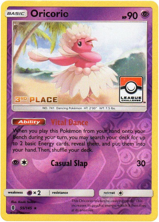Oricorio - 55/145 (League Challenge) [3rd Place] [League & Championship Cards] 055/145