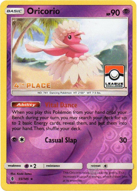 Oricorio - 55/145 (League Challenge) [4th Place] [League & Championship Cards] 055/045