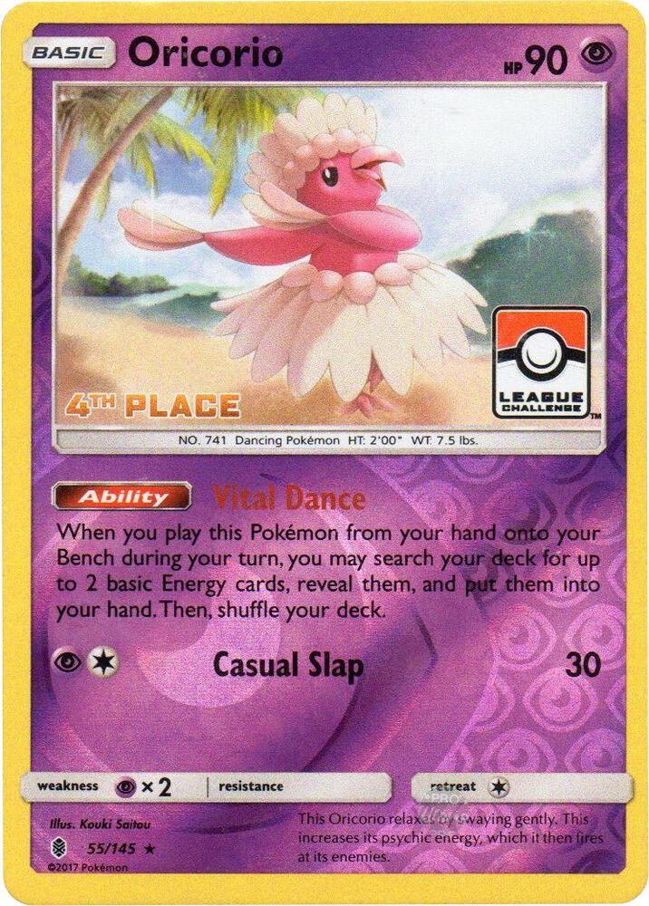 Oricorio - 55/145 (League Challenge) [4th Place] [League & Championship Cards] 055/045