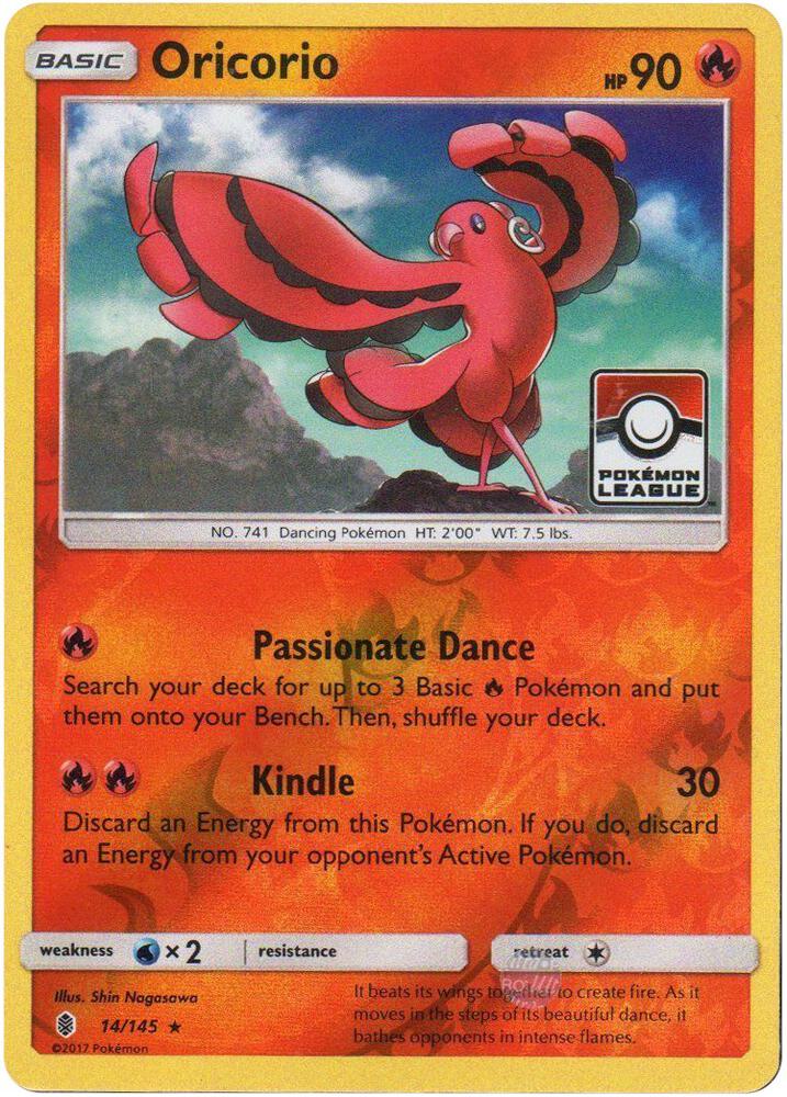 Oricorio - 14/145 (Pokemon League) [League & Championship Cards] 014/145