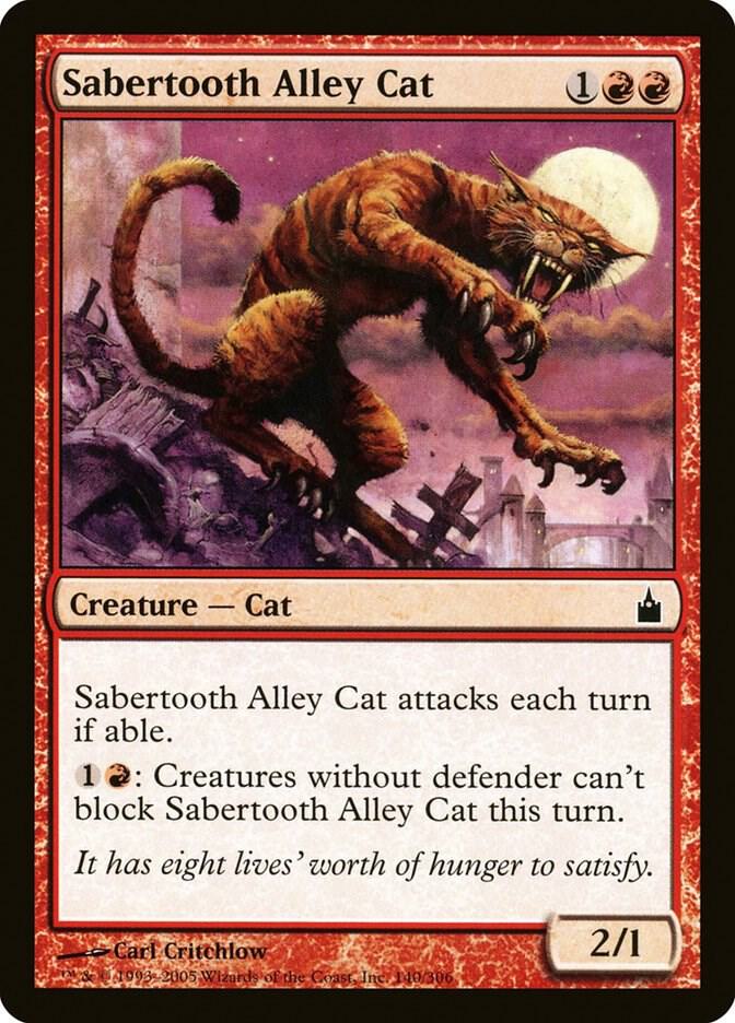 Sabertooth Alley Cat [Ravnica: City of Guilds] 140