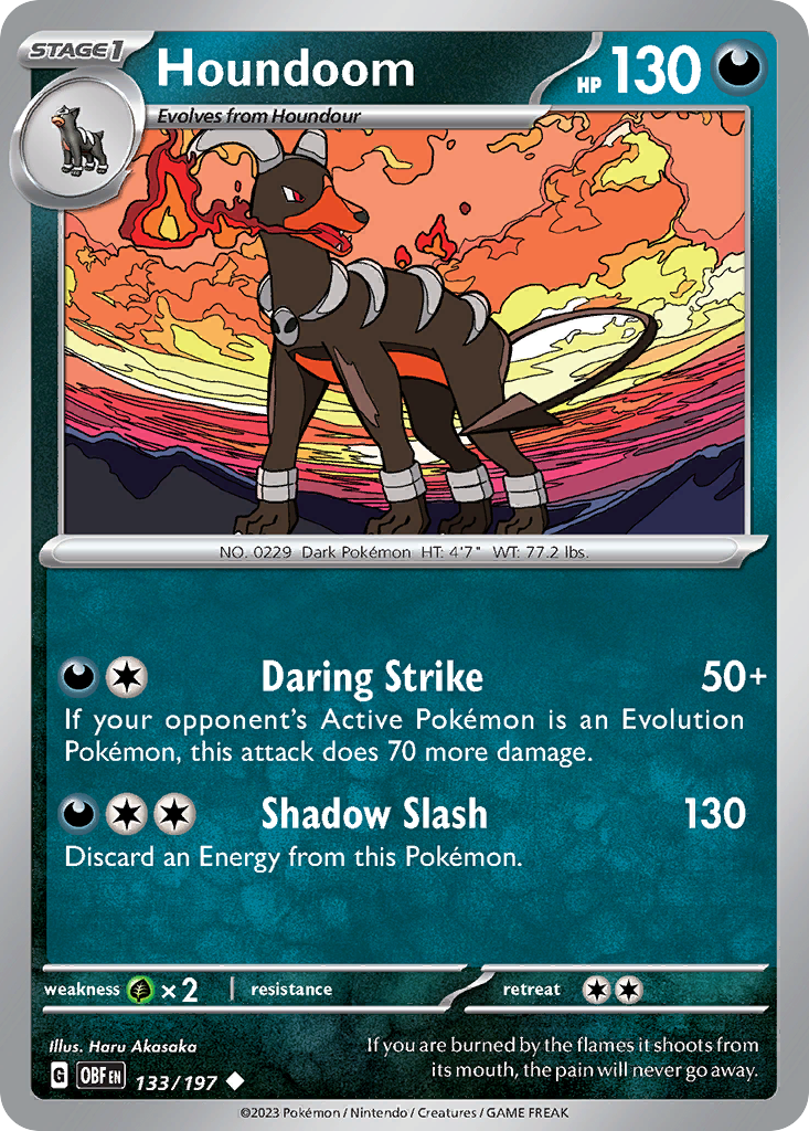 Houndoom - 133/197 Obsidian Flames