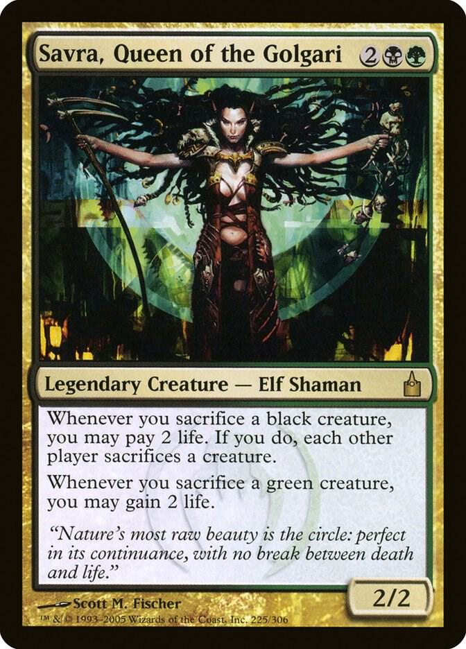 Savra, Queen of the Golgari [Ravnica: City of Guilds] 225