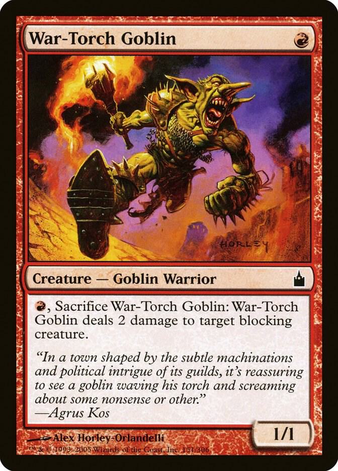 War-Torch Goblin [Ravnica: City of Guilds] 151