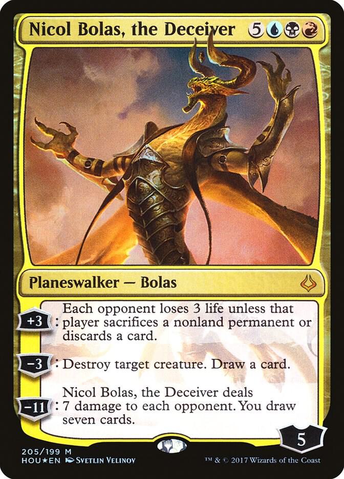 Nicol Bolas, the Deceiver [Hour of Devastation] 205