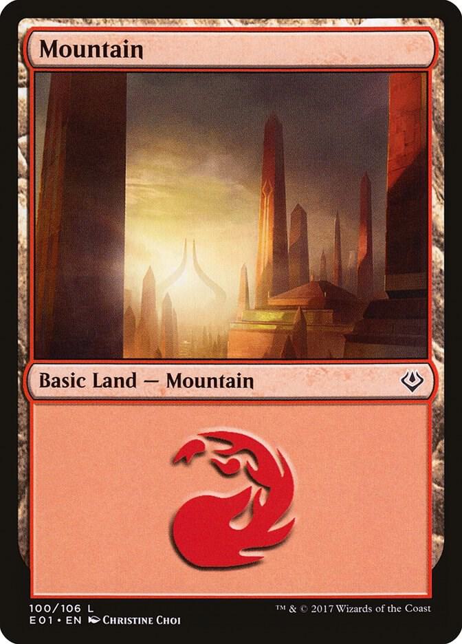 Mountain (100) [Archenemy: Nicol Bolas] 100