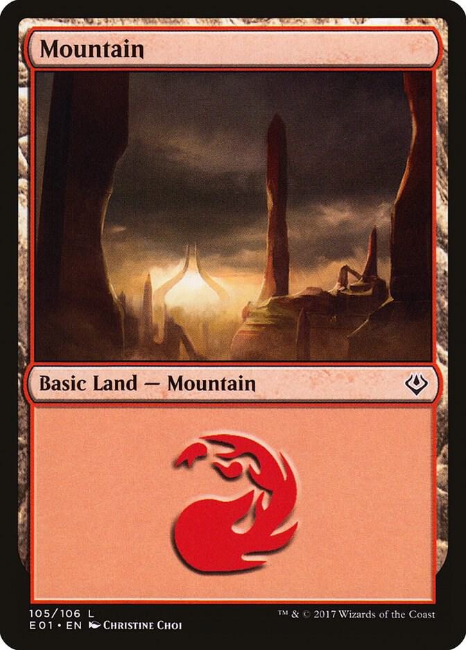 Mountain (105) [Archenemy: Nicol Bolas] 105