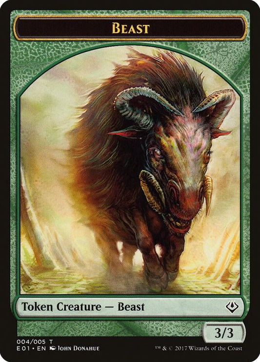 Beast (004) // Soldier Double-sided Token [Archenemy: Nicol Bolas] 4 // 1