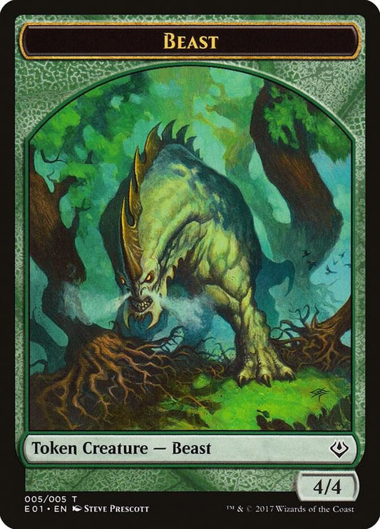 Beast (005) // Soldier Double-sided Token [Archenemy: Nicol Bolas] 5 // 1