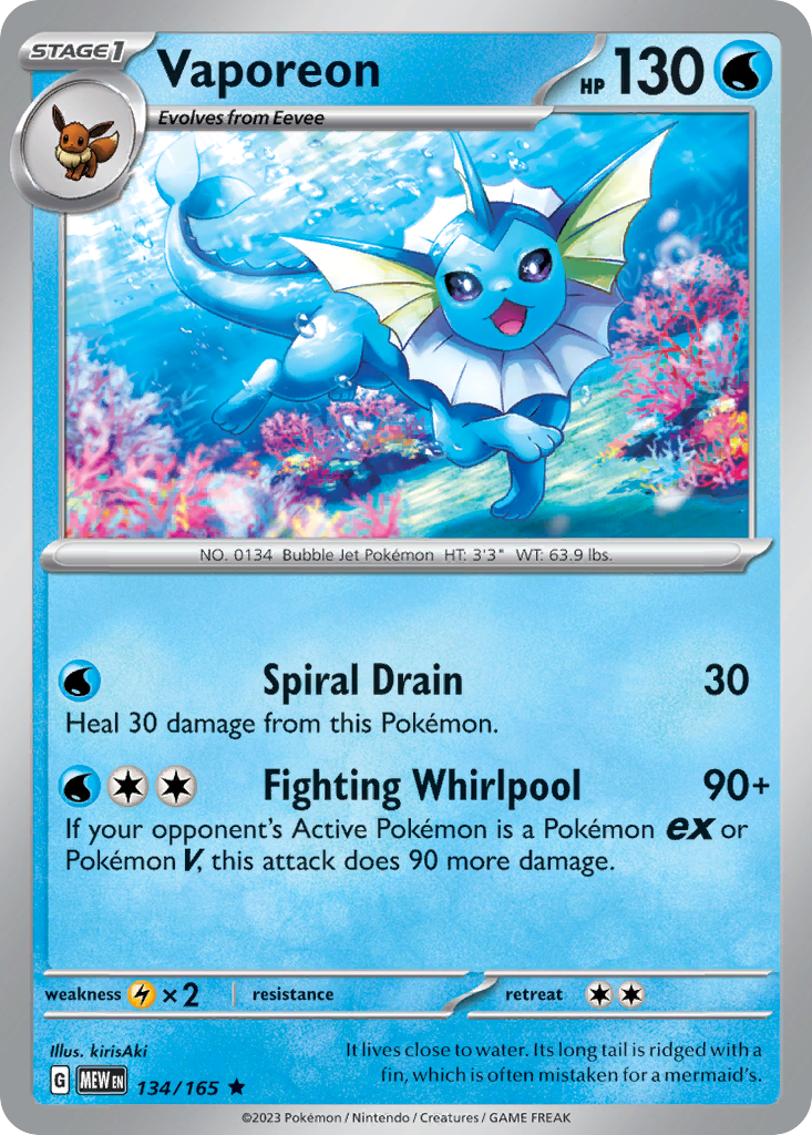 Vaporeon - 134/165 151