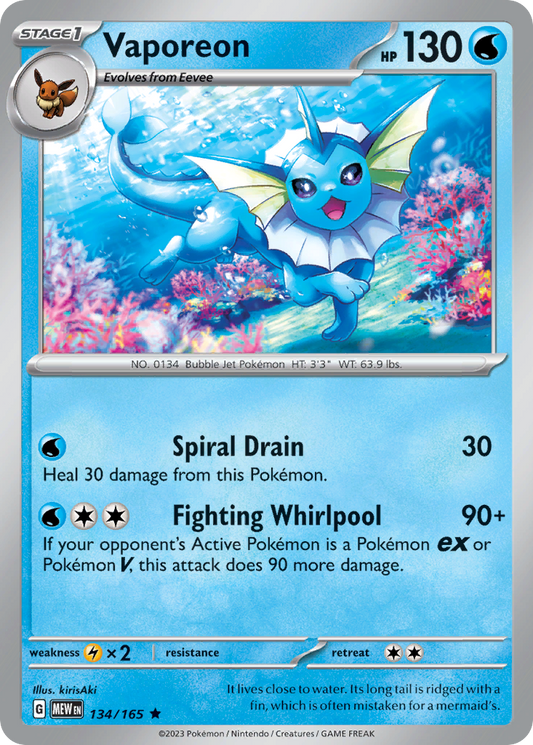 Vaporeon - 134/165 151