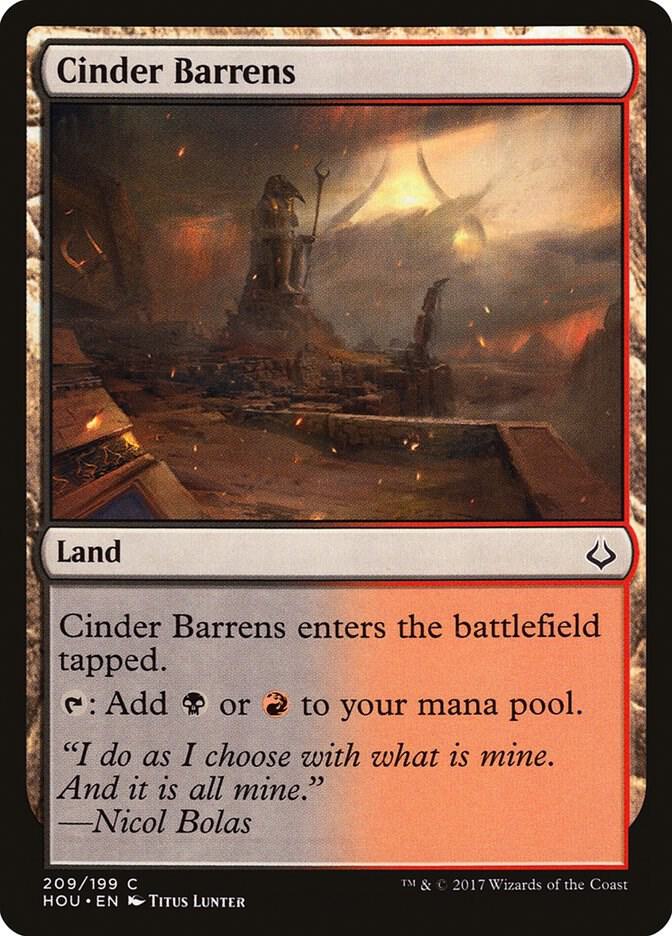 Cinder Barrens [Hour of Devastation] 209