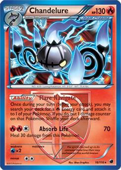 Chandelure - 16/116 (BW Plasma Freeze) [Deck Exclusives] 016/116
