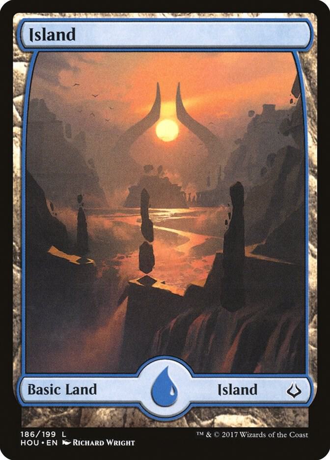 Island (186) - Full Art [Hour of Devastation] 186